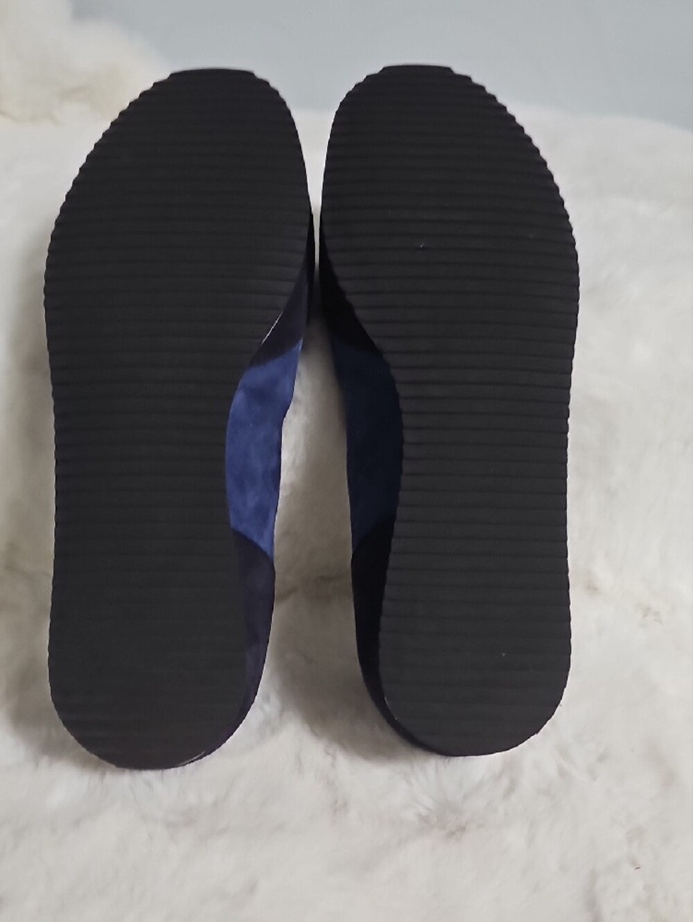 NWOT! Sloafer Nikita Blue Suede Ballet Sneakers - Picture 9 of 13